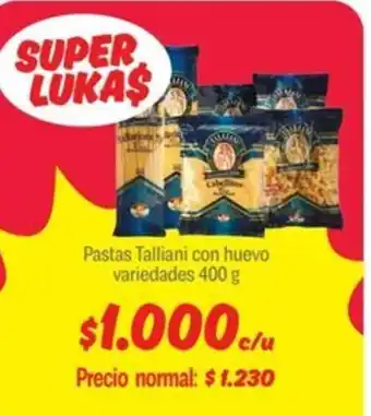 Mayorista 10 Talliani con huevo pastas variedades oferta