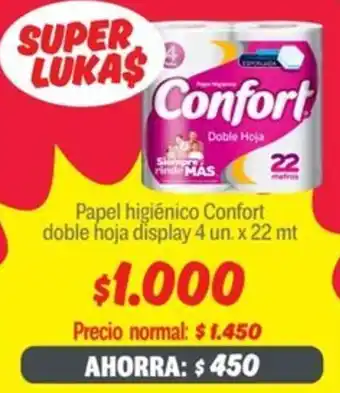 Mayorista 10 Confort doble hoja papel higiénico display oferta