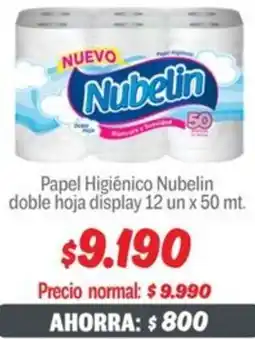 Mayorista 10 Nubelin doble hoja papel higiénico oferta