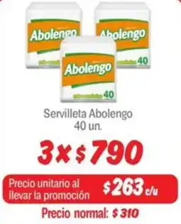 Mayorista 10 Abolengo servilleta oferta