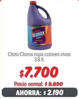 Mayorista 10 Clorox cloro ropa colores vivos oferta