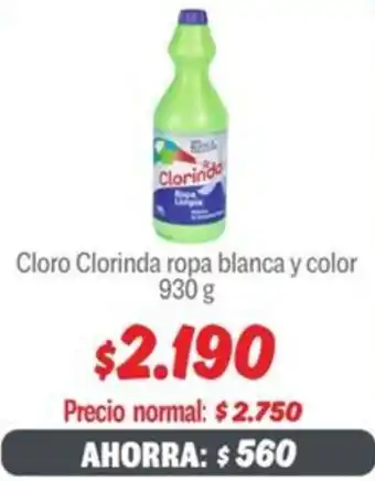 Mayorista 10 Clorinda cloro ropa blanca y color oferta