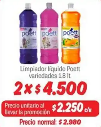 Mayorista 10 Poett limpiador líquido variedades oferta