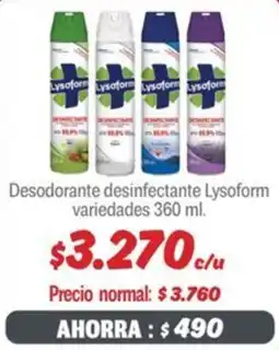 Mayorista 10 Lysoform desodorante desinfectante variedades oferta