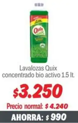 Mayorista 10 Quix lavalozas concentrado bio activo oferta