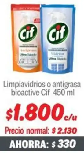 Mayorista 10 Cif limpiavidrios o antigrasa bioactive oferta