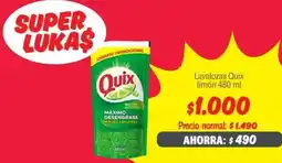 Mayorista 10 Quix lavalozas limón oferta