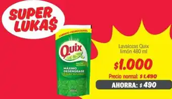 Mayorista 10 Quix lavalozas limón oferta