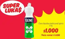 Mayorista 10 Igenix cloro líquidos tradicional oferta