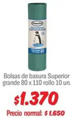 Mayorista 10 Superior bolsas de basura grande oferta