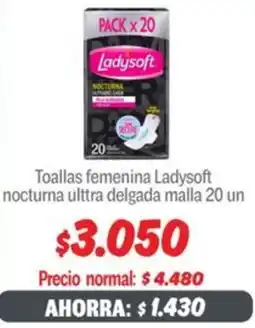 Mayorista 10 Ladysoft toallas femenina nocturna ulttra delgada malla oferta