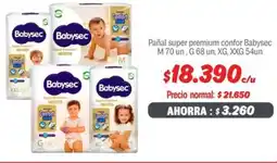 Mayorista 10 Babysec pañal super premium confor oferta