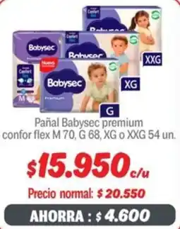 Mayorista 10 Babysec premium pañal confor oferta