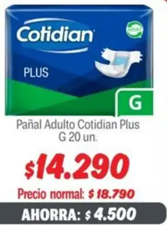 Mayorista 10 Cotidian plus pañal adulto oferta