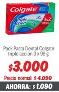 Mayorista 10 Dental colgate triple acción pack pasta oferta