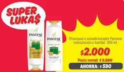 Mayorista 10 Pantene shampoo o acondicionador restauración o bambú oferta