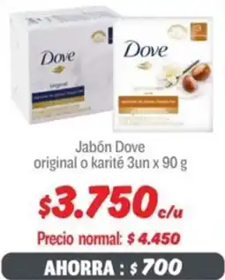 Mayorista 10 Dove jabón original o karité oferta