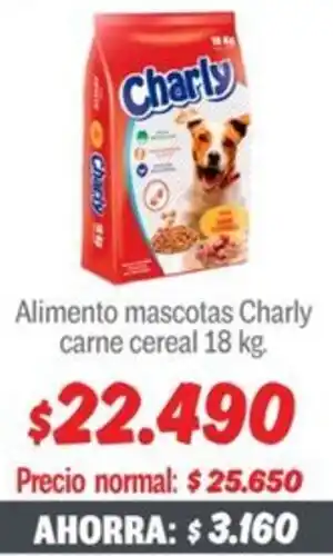 Mayorista 10 Charly alimento mascotas carne cereal oferta