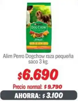 Mayorista 10 Dogchow alim perro raza pequeña saco oferta