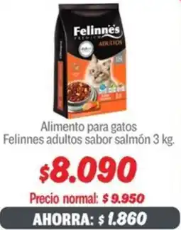 Mayorista 10 Felinnes adultos sabor salmón oferta