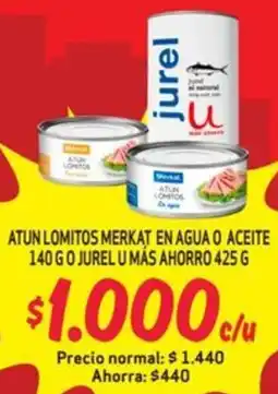 Mayorista 10 Atun lomitos merkat en agua o aceite 140 go jurel u más ahorro oferta