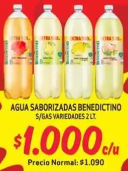 Mayorista 10 Agua saborizadas benedictino s/gas variedades oferta