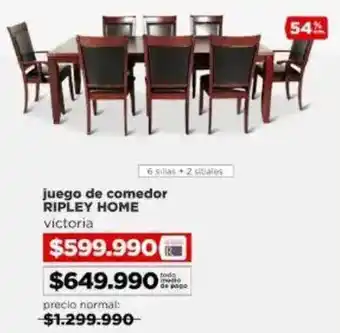 Ripley Ripley home juego de comedor victoria oferta