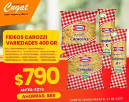 Cugat Carozzi fideos oferta