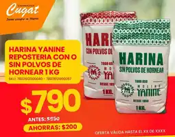 Cugat Harina yanine reposteria con o sin polvos de hornear oferta