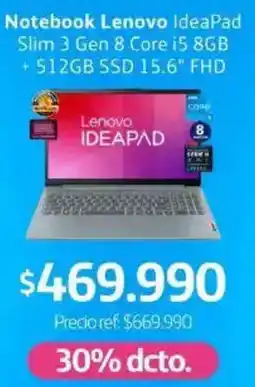 Movistar Lenovo notebook ideapad slim 3 oferta