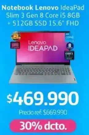 Movistar Lenovo notebook ideapad slim 3 oferta