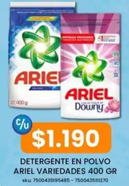 Cugat Ariel detergente en polvo variedades oferta