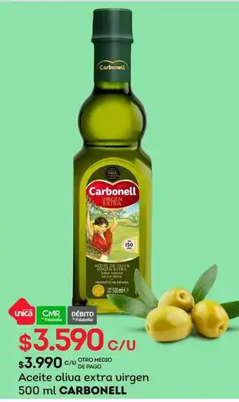 Tottus Aceite oliva extra virgen 500 ml carbonell oferta