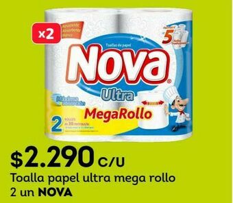 Tottus Toalla papel ultra mega rollo 2 un nova oferta