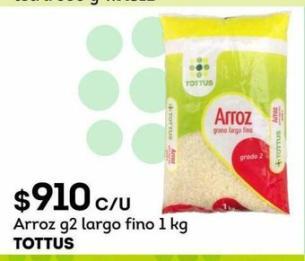 Tottus Arroz g2 largo fino 1 kg tottus oferta