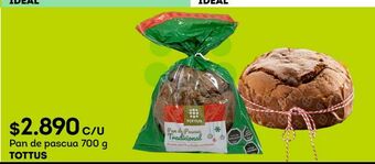 Tottus Pan de pascua 700 g tottus oferta