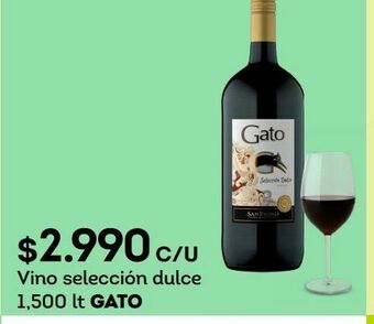 Tottus Vino selección dulce 1,500 lt gato oferta