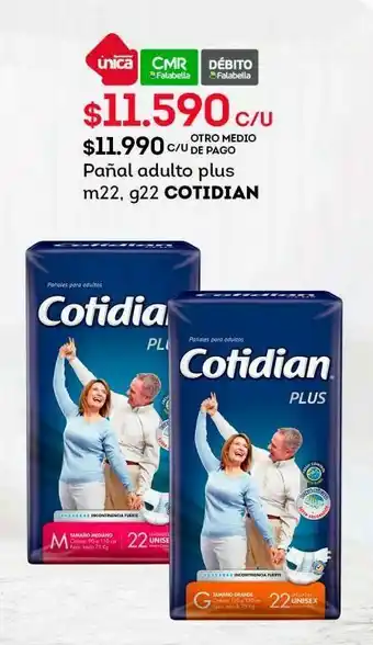 Tottus Pañales para adultos cotidian oferta