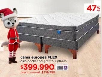 Ripley Cama Europea FLEX oferta