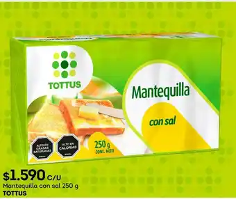 Tottus Mantequilla con sal 250g tottus oferta