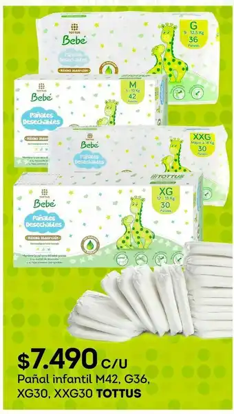 Tottus Pañal infantil tottus oferta