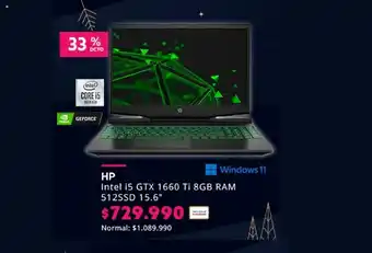 Paris HP - Intel i5 GTX 1660 Ti 8GB RAM 512SSD 15.6" oferta