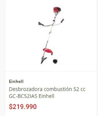 Easy Einhell Desbrozadora combustion 52cc GC-BC52IAS Einhell oferta