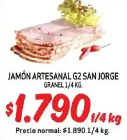 Mayorista 10 Jamón artesanal g2 san jorge granel oferta