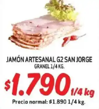 Mayorista 10 Jamón artesanal g2 san jorge granel oferta
