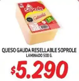Mayorista 10 Queso gauda resellable soprole laminado oferta