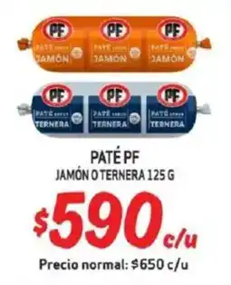 Mayorista 10 Paté pf jamón o ternera oferta