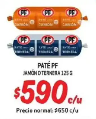 Mayorista 10 Paté pf jamón o ternera oferta