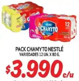 Mayorista 10 Pack chamyto nestlé variedades oferta