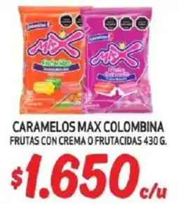 Mayorista 10 Caramelos max colombina frutas con crema o frutacidas oferta